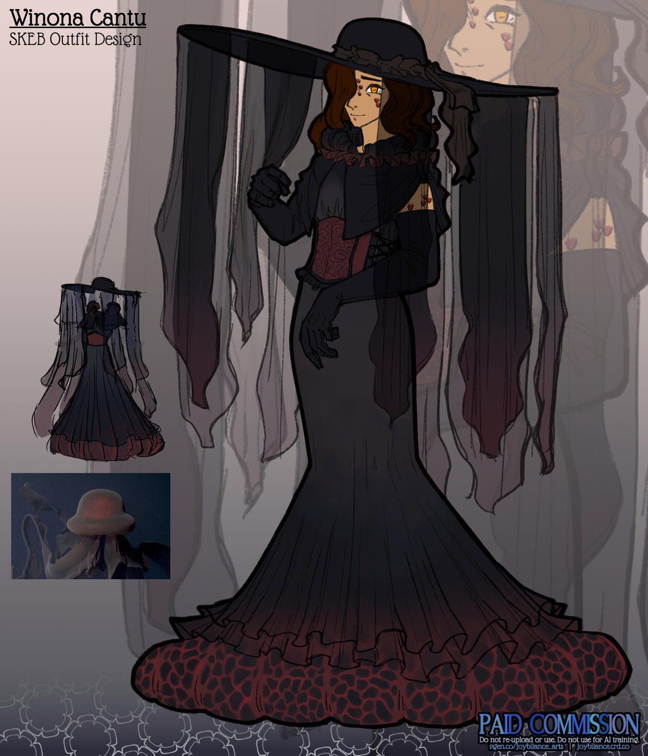 Winona Cantu | SKEB Phantom Jellyfish Outfit