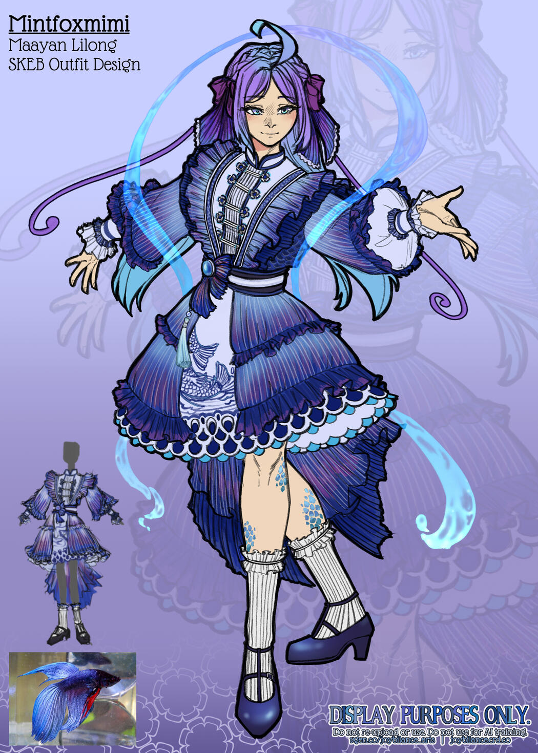 Maayan Lilong | SKEB Veiltail Betta Fish Outfit