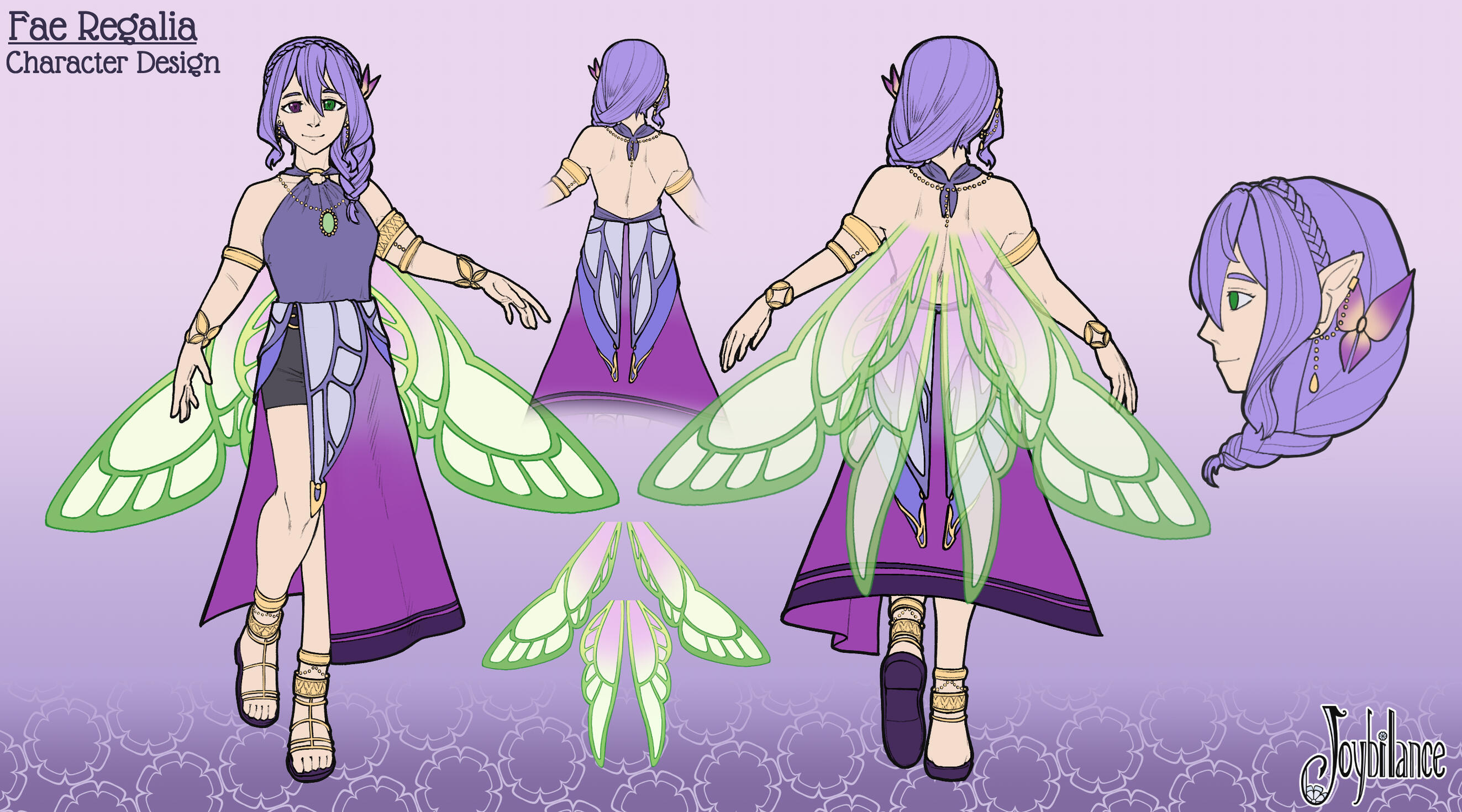 Fae Regalia | Character Design Sheet